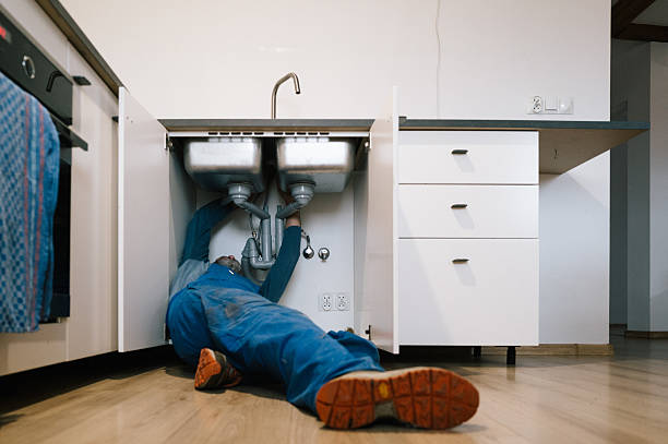 Professional Drain Cleaning technician working in Camp Point, IL